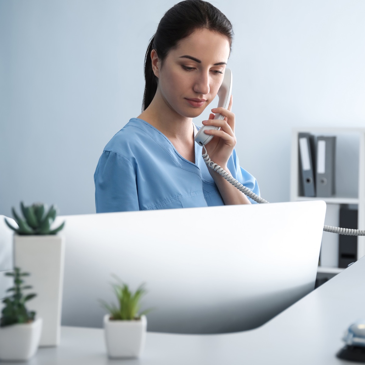 Compliance review at desk - Teams Call Recording for quality and audit