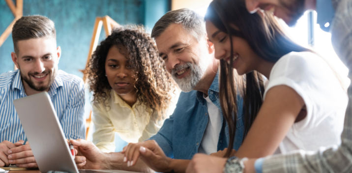a team of people looking at a screen about sd-wan